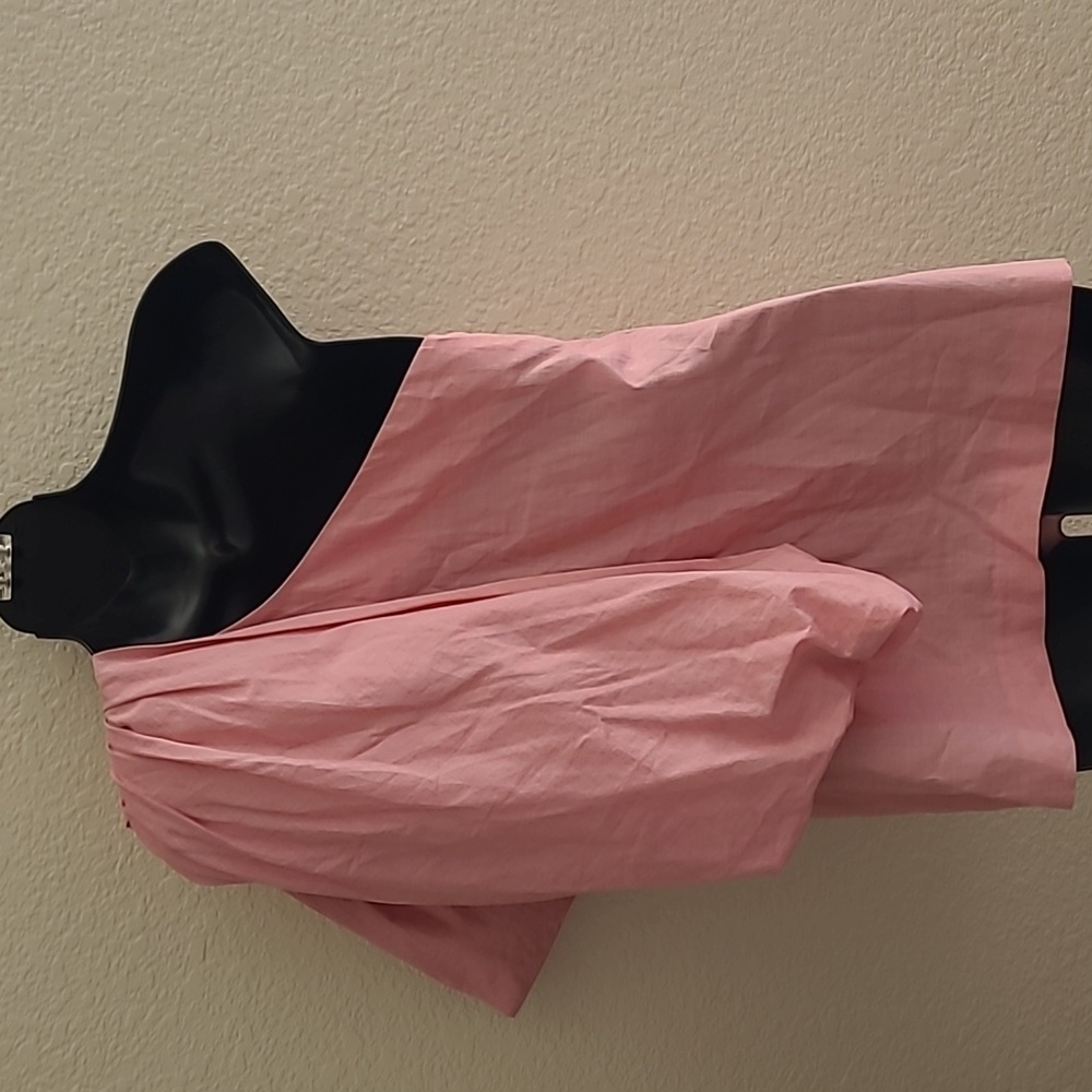 Rosie Assoulin One Shoulder Sleevless Blouse Pink Small - Picture 6 of 10